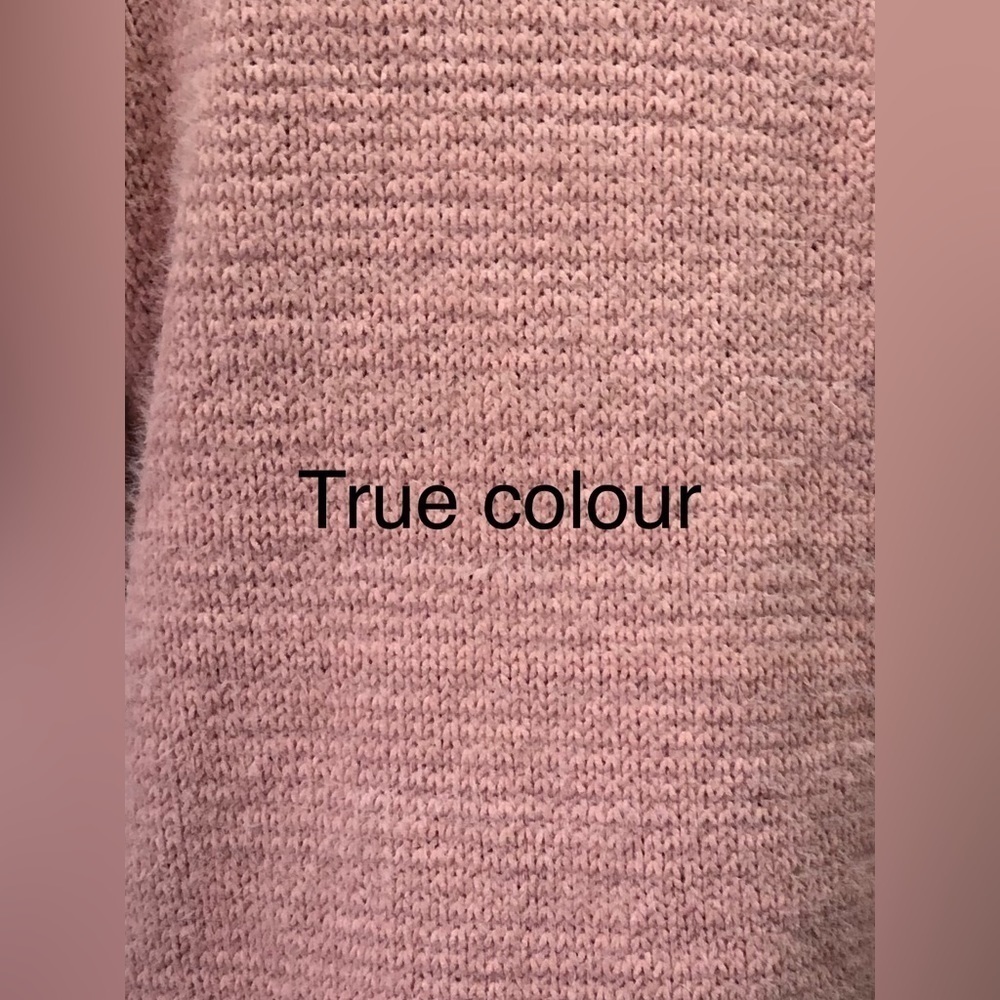 Esqualo dusty rose long open cardigan - Picture 13 of 13